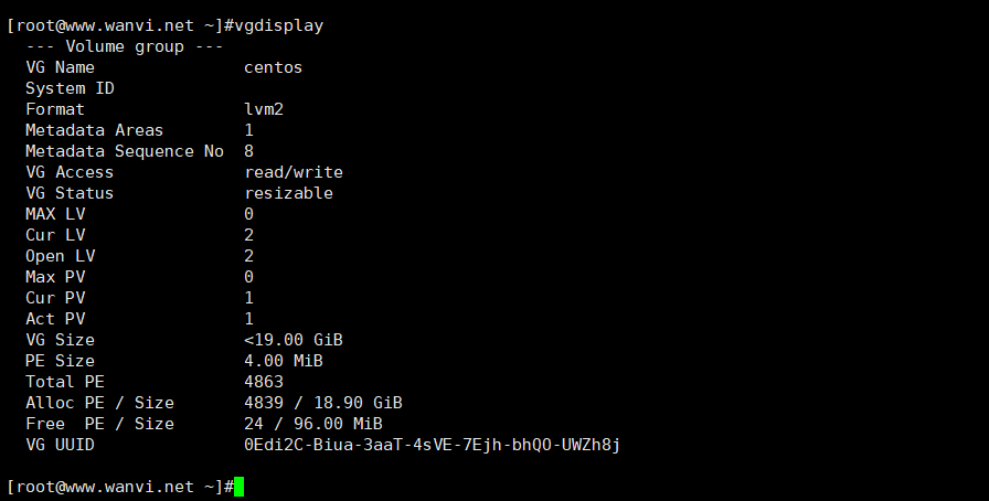 Centos7扩容分区 Lvm物理卷扩展主要分区大小，逻辑分卷管理器拓展让业务不暂停扩容存储空间